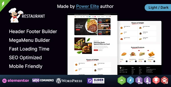 Restaurant WP – Responsive WooCommerce Theme